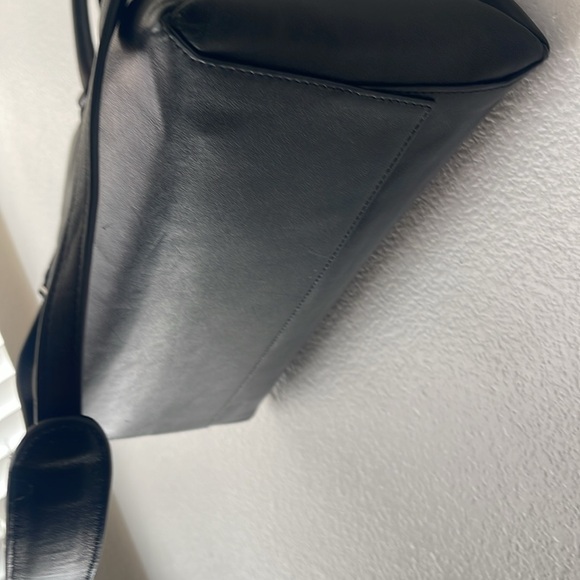 Coach 32291 Borough Bag Black Soft Nappa Leather 2/Way Shoulder Bag Silver - Picture 4 of 14